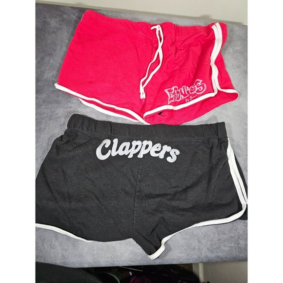 Lot of 2 Women’s Boxer Craft Shorts Workout Running Black And Red Clappers Size - Picture 4 of 4